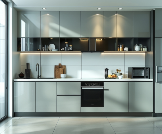 Inline Shaped Kitchen